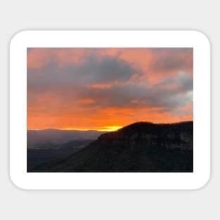 Sunset at The Blue Mountains Sticker